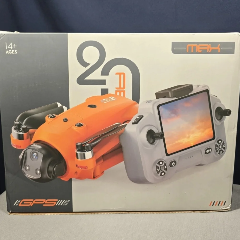 AE20 GPS Aero Max Drone with Dual Cameras - Gray